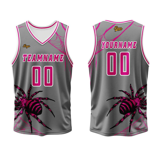 Benutzerdefinierter Asche Pulver Basketball Jersey Uniform Anzug gedruckt Ihr Logo Name Nummer