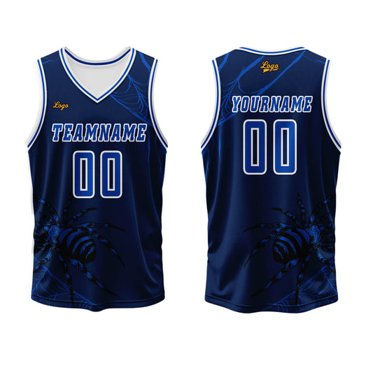 Benutzerdefinierter Azure Basketball Jersey Uniform Anzug gedruckt Ihr Logo Name Nummer