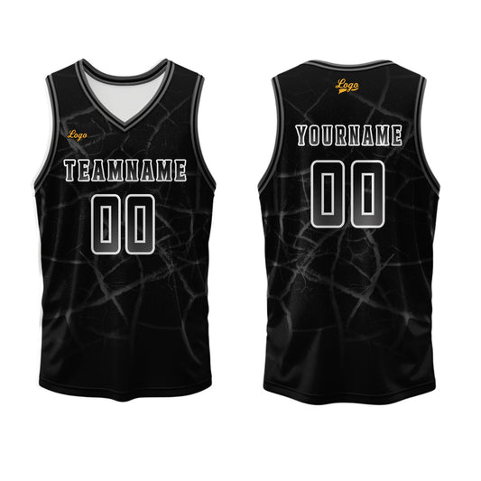 Benutzerdefinierter Schwarze Esche Basketball Jersey Uniform Anzug gedruckt Ihr Logo Name Nummer