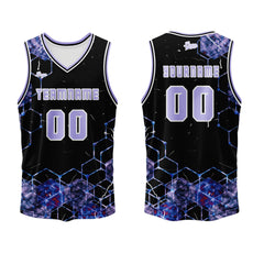 Benutzerdefinierter Lila Basketball Jersey Uniform Anzug gedruckt Ihr Logo Name Nummer