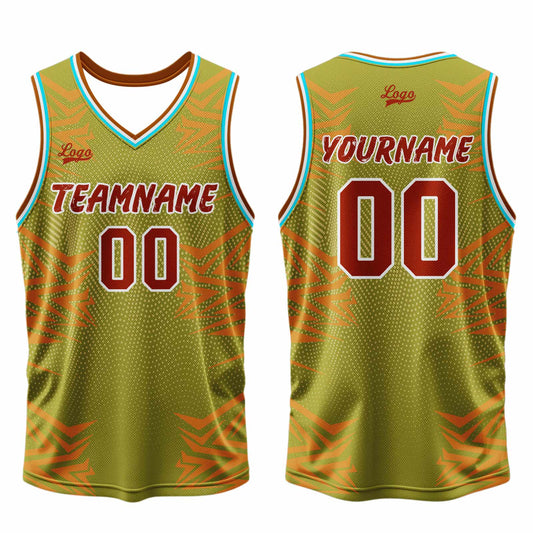 Benutzerdefinierter Armee Grün Basketball Jersey Uniform Anzug gedruckt Ihr Logo Name Nummer