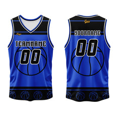 Benutzerdefinierter Weiß Blau Basketball Jersey Uniform Anzug gedruckt Ihr Logo Name Nummer