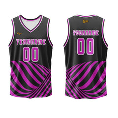 Benutzerdefinierter Lila Basketball Jersey Uniform Anzug gedruckt Ihr Logo Name Nummer
