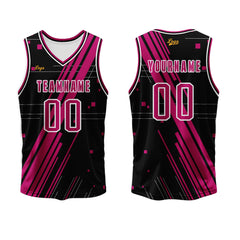 Benutzerdefinierter Rose Rot Basketball Jersey Uniform Anzug gedruckt Ihr Logo Name Nummer
