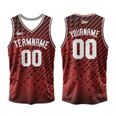 Benutzerdefinierter Rot Basketball Jersey Uniform Anzug gedruckt Ihr Logo Name Nummer