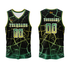 Benutzerdefinierter Grün Basketball Jersey Uniform Anzug gedruckt Ihr Logo Name Nummer