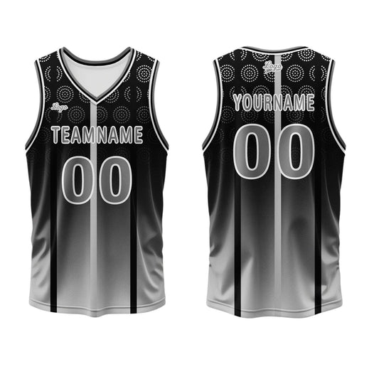 Benutzerdefinierter Schwarz Basketball Jersey Uniform Anzug gedruckt Ihr Logo Name Nummer