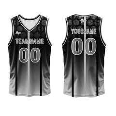 Benutzerdefinierter Schwarz Basketball Jersey Uniform Anzug gedruckt Ihr Logo Name Nummer