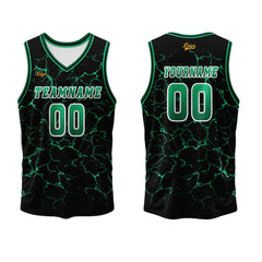 Benutzerdefinierter Grün Basketball Jersey Uniform Anzug gedruckt Ihr Logo Name Nummer