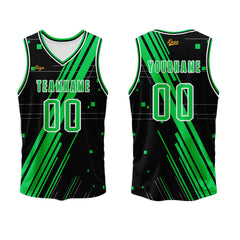 Benutzerdefinierter Grün Basketball Jersey Uniform Anzug gedruckt Ihr Logo Name Nummer