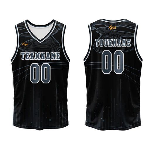 Benutzerdefinierter Azure Basketball Jersey Uniform Anzug gedruckt Ihr Logo Name Nummer