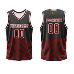 Benutzerdefinierter Rot Basketball Jersey Uniform Anzug gedruckt Ihr Logo Name Nummer