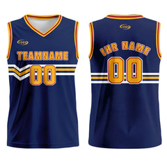 Benutzerdefinierter Blau Gelb Weiß Rot Basketball Jersey Uniform Anzug gedruckt Ihr Logo Name Nummer
