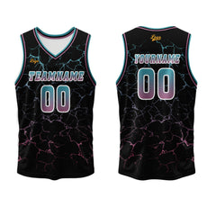 Benutzerdefinierter Blaues Pulver Basketball Jersey Uniform Anzug gedruckt Ihr Logo Name Nummer