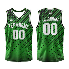 Benutzerdefinierter Grün Basketball Jersey Uniform Anzug gedruckt Ihr Logo Name Nummer