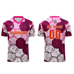 Benutzerdefinierte Dunkel Lila Rosa Trikots für Männer Frauen Personalisierte Fußball Uniformen für Erwachsene und Kind