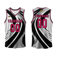 Benutzerdefinierter Schwarze Rose Basketball Jersey Uniform Anzug gedruckt Ihr Logo Name Nummer