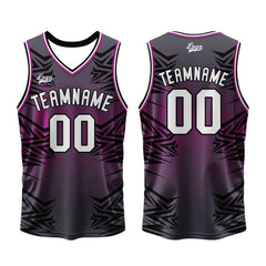 Benutzerdefinierter Grau Schwarz Basketball Jersey Uniform Anzug gedruckt Ihr Logo Name Nummer
