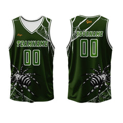 Benutzerdefinierter Olivengrün Basketball Jersey Uniform Anzug gedruckt Ihr Logo Name Nummer