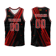Benutzerdefinierter Rot Basketball Jersey Uniform Anzug gedruckt Ihr Logo Name Nummer