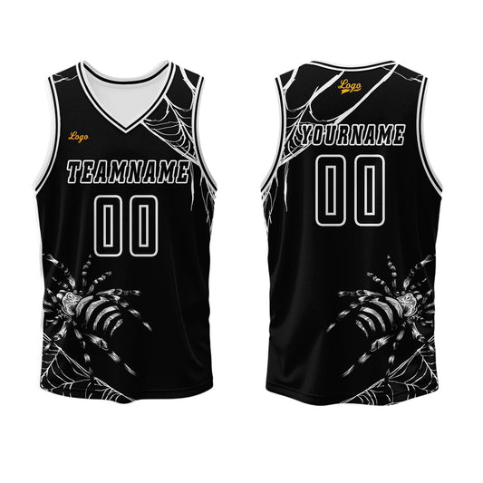 Benutzerdefinierter Schwarz Basketball Jersey Uniform Anzug gedruckt Ihr Logo Name Nummer