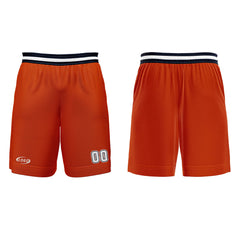 Benutzerdefinierter Orange Marineblau Weiß Basketball Jersey Uniform Anzug gedruckt Ihr Logo Name Nummer