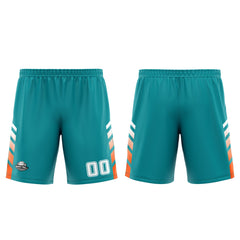 Benutzerdefinierter Cyan Orange Basketball Jersey Uniform Anzug gedruckt Ihr Logo Name Nummer
