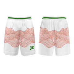 Benutzerdefinierter Rot Grün Basketball Jersey Uniform Anzug gedruckt Ihr Logo Name Nummer