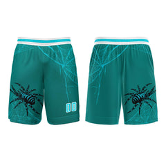 Benutzerdefinierter Blau Grün Basketball Jersey Uniform Anzug gedruckt Ihr Logo Name Nummer