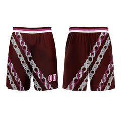 Benutzerdefinierter Rosa Rot Basketball Jersey Uniform Anzug gedruckt Ihr Logo Name Nummer