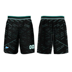 Benutzerdefinierter Schwarz Grasgrün Basketball Jersey Uniform Anzug gedruckt Ihr Logo Name Nummer