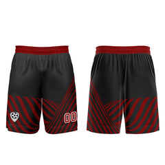 Benutzerdefinierte Schwarz Rot Trikots für Männer Frauen Personalisierte Fußball Uniformen für Erwachsene und Kind