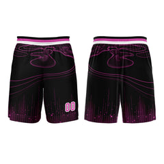 Benutzerdefinierter Rose Lila Basketball Jersey Uniform Anzug gedruckt Ihr Logo Name Nummer