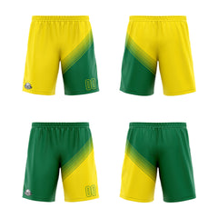 Benutzerdefinierte Gelb Grün Reversible Basketball Jersey Personalisierte Print Name Nummer Logo