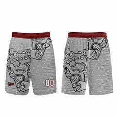 Benutzerdefinierter Grau Schwarz Basketball Jersey Uniform Anzug gedruckt Ihr Logo Name Nummer