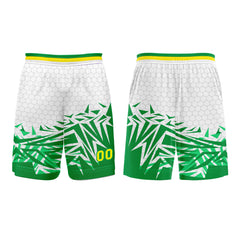 Benutzerdefinierter Grün Gelb Basketball Jersey Uniform Anzug gedruckt Ihr Logo Name Nummer