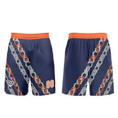 Benutzerdefinierte Blau Orange Trikots für Männer Frauen Personalisierte Fußball Uniformen für Erwachsene und Kind