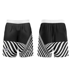 Benutzerdefinierte Schwarz Weiß Trikots für Männer Frauen Personalisierte Fußball Uniformen für Erwachsene und Kind