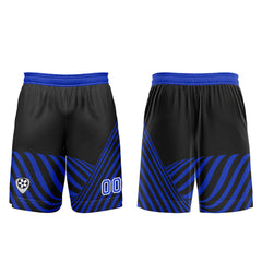 Benutzerdefinierte Schwarz Blau Trikots für Männer Frauen Personalisierte Fußball Uniformen für Erwachsene und Kind