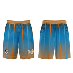 Benutzerdefinierte Blau Braun Trikots für Männer Frauen Personalisierte Fußball Uniformen für Erwachsene und Kind