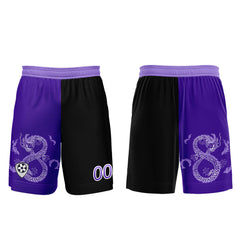 Benutzerdefinierte Lila Schwarz Trikots für Männer Frauen Personalisierte Fußball Uniformen für Erwachsene und Kind