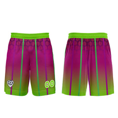 Benutzerdefinierte Rose Rot Grün Trikots für Männer Frauen Personalisierte Fußball Uniformen für Erwachsene und Kind