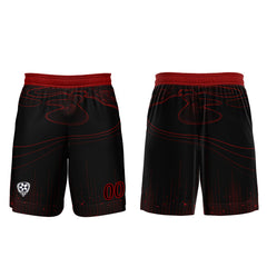 Benutzerdefinierte Schwarz Rot Trikots für Männer Frauen Personalisierte Fußball Uniformen für Erwachsene und Kind