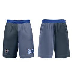 Benutzerdefinierte Grau Blau Fußball Trikots für Männer Frauen Personalisierte Fußball Uniformen für Erwachsene und Kind