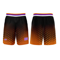 Benutzerdefinierter Orange Lila Basketball Jersey Uniform Anzug gedruckt Ihr Logo Name Nummer