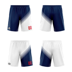 Benutzerdefinierte Marine Weiß Reversible Basketball Jersey Personalisierte Print Name Nummer Logo