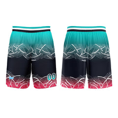 Benutzerdefinierter Azurblau Basketball Jersey Uniform Anzug gedruckt Ihr Logo Name Nummer