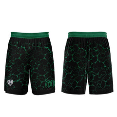 Benutzerdefinierte Schwarz Grün Trikots für Männer Frauen Personalisierte Fußball Uniformen für Erwachsene und Kind