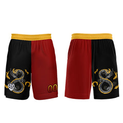 Benutzerdefinierte Rot Schwarz Trikots für Männer Frauen Personalisierte Fußball Uniformen für Erwachsene und Kind