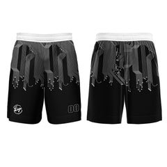 Kundenspezifisches Schwarz Weiß Basketball Fußball Schießen langes T-Shirt für Erwachsene und Kinder